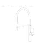 Brass kitchen faucet on the countertop with a pull-out spout Erkelenz