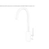 Countertop kitchen faucet with a swivel spout Cursolo