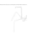 Single-lever countertop kitchen faucet with aerator Sibilia