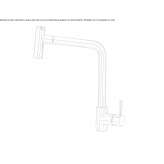 Brass countertop kitchen faucet with a swivel spout Biloxi