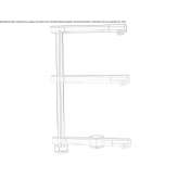 Single-lever brass kitchen faucet with swivel spout Pisac