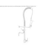 Brass countertop kitchen faucet with spray Baguena