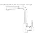 Bateria kuchenna na blacie z wyciąganą wylewką Stavraki