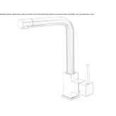 Brass countertop kitchen faucet with a swivel spout Gonzalez