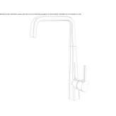 Single-lever brass kitchen faucet with swivel spout Pianico