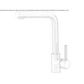 Countertop kitchen faucet with one handle Sutculer