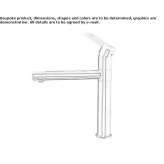 Mosiężna bateria kuchenna z obrotową wylewką Paliseul