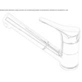 Brass kitchen faucet with pull-out spout Altpinar