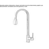 1-hole brass kitchen faucet with pull-out spout Zacatal