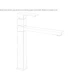 Brass countertop kitchen faucet with a swivel spout Wilston