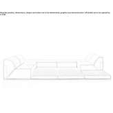 Sectional fabric sofa Mattsee