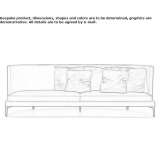 Zakrzywiona skórzana sofa Nevytske