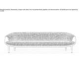 Fabric sofa Langeac