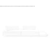 Modular sectional sofa made of fabric Anasco