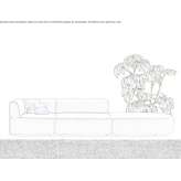 Sectional fabric sofa Astoria