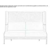 Lounge sofa with high backrest Madras
