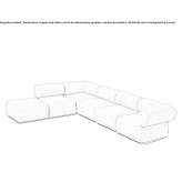 Modular fabric sofa Aguaron