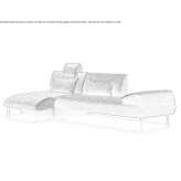 Segmentowa sofa materiałowa Crymych