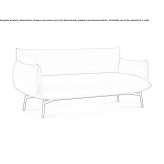 2-seater fabric sofa Meduno