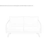Skórzana sofa 2-osobowa Okegem