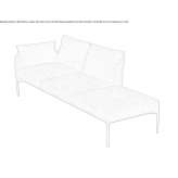 3-seater fabric sofa Tonya