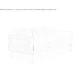 Leather 3-seater sofa Amarasti