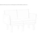 2-seater fabric sofa Vittsjoe