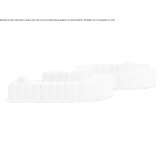 Curved modular fabric sofa Rofrano