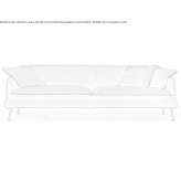 3-seater fabric sofa Seredka