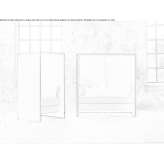 Fabric sofa with high backrest Bojaca