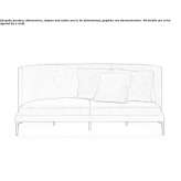 Zakrzywiona sofa z tkaniny Nevytske