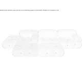 Quilted modular fabric sofa Acuaco