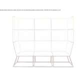 Sectional fabric sofa with high backrest Medovene