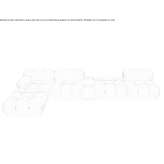 Quilted modular leather sectional sofa Acuaco
