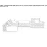 Sectional fabric sofa Nyngan