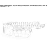 Curved modular sofa Orastie