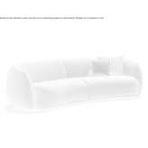 3-seater fabric sofa with a removable cover Donchery