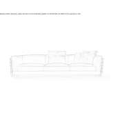 Sofa materiałowa 3-osobowa Salandra