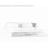 Sofa materiałowa ze zdejmowanym pokrowcem Goudelin
