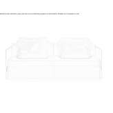 Materiałowa rozkładana sofa ze zdejmowanym pokrowcem Gavoi