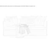Materiałowa rozkładana sofa ze zdejmowanym pokrowcem Noventa
