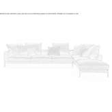 Sofa materiałowa segmentowa ze zdejmowanym pokrowcem Arma