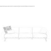 Sofa materiałowa 3-osobowa Gievres
