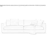 Sofa materiałowa 3-osobowa ze zdejmowanym pokrowcem Aliman