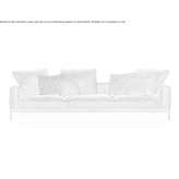 Sofa materiałowa 3-osobowa ze zdejmowanym pokrowcem Arma
