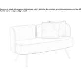 Tapicerowana poliuretanowa sofa wypoczynkowa Lurano