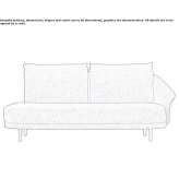 Fabric sofa Martel