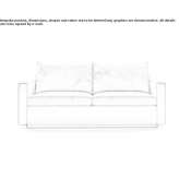Materiałowa rozkładana sofa ze zdejmowanym pokrowcem Adony
