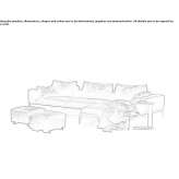 Skórzana sofa segmentowa 3-osobowa Conzano