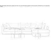 Segmentowa sofa materiałowa Aliman